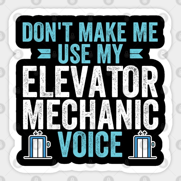 Elevator mechanic Sticker by Be Cute 